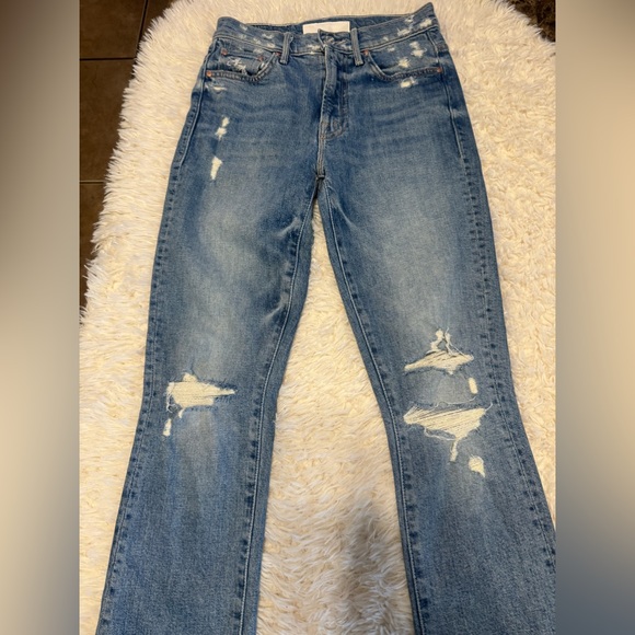 Mother Insider Crop Step Fray Jeans - Picture 2 of 6
